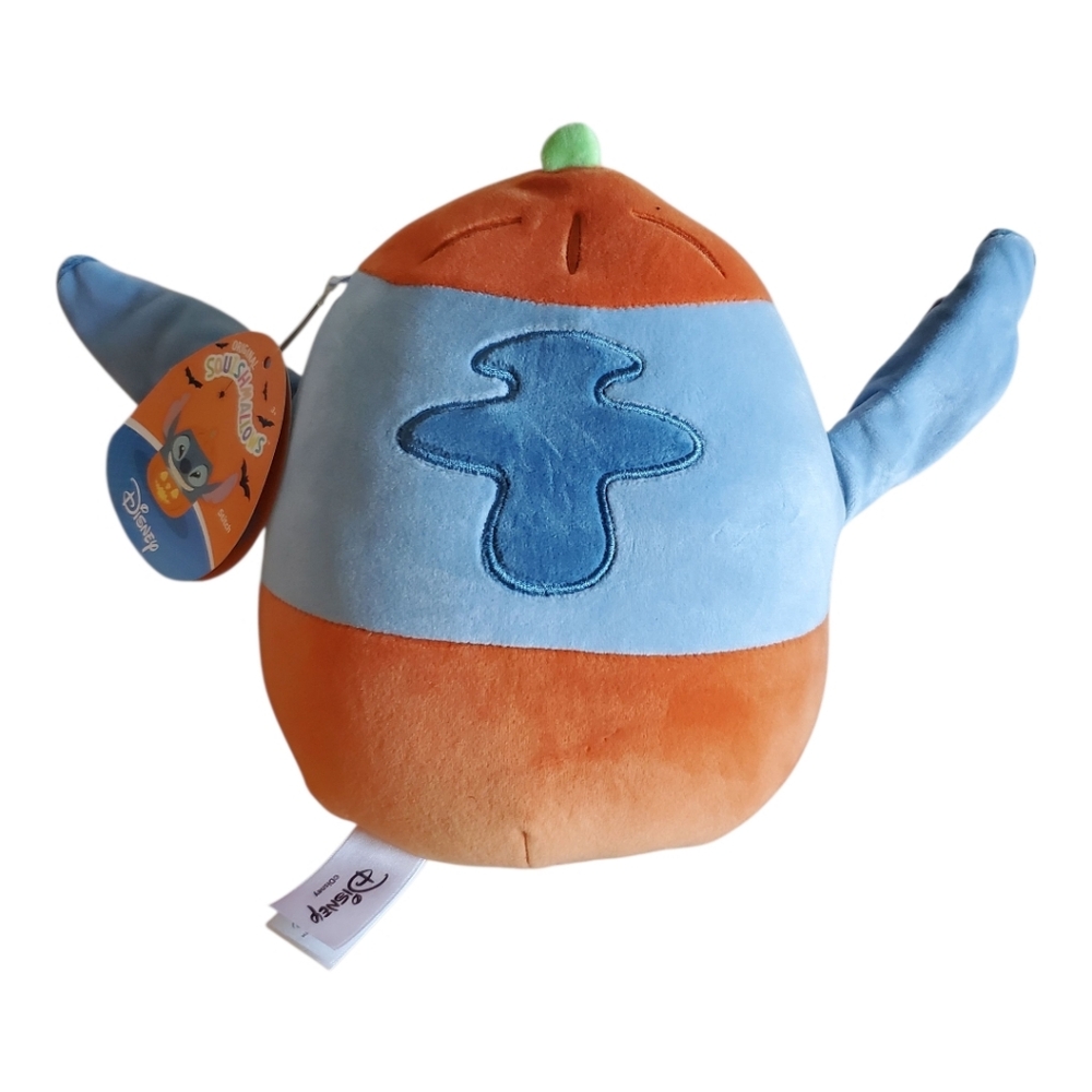 Squishmallows Stitch Pumpkin Halloween Plush 8" Inch Jazwares 2025 NWT NEW - Picture 2 of 7